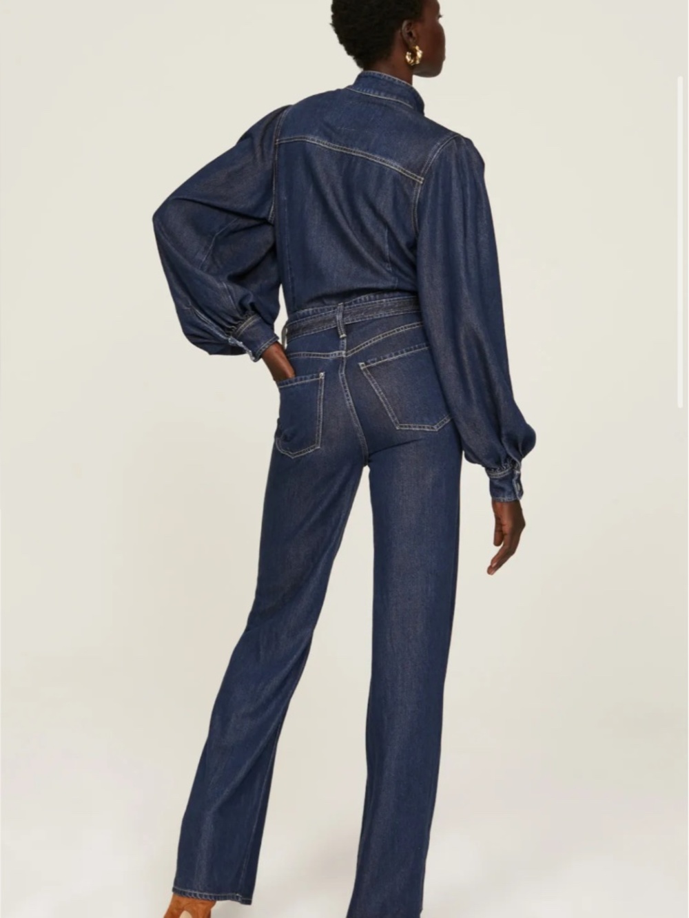HOST PICK👖7 for Mankind Blue Denim Jumpsuit - Large - Picture 4 of 6